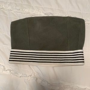 Army green tube top